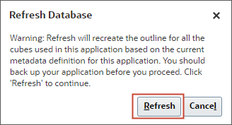 Refresh database